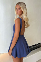 Arora Dress - Navy
