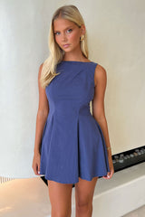 Arora Dress - Navy