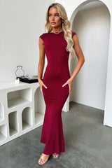 Theodore Maxi Dress - Burgundy