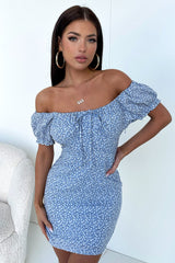 Alma Dress - Blue Floral
