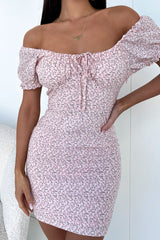 Alma Dress - Pink Floral