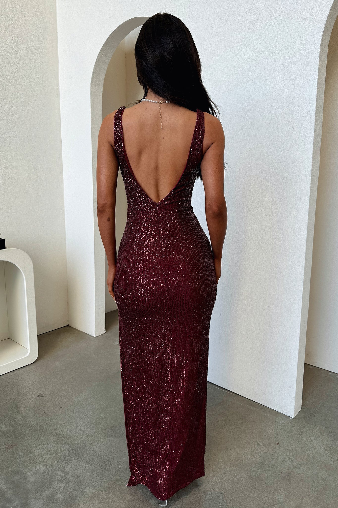 Lepore Maxi Dress - Burgundy