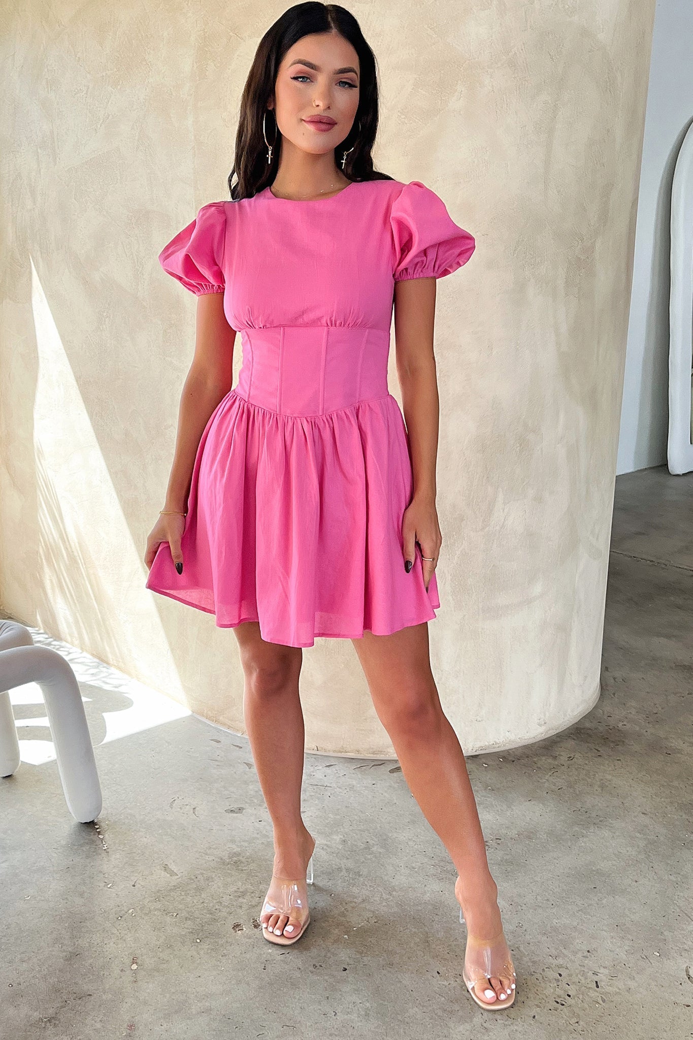 Jordyn Dress - Hot Pink