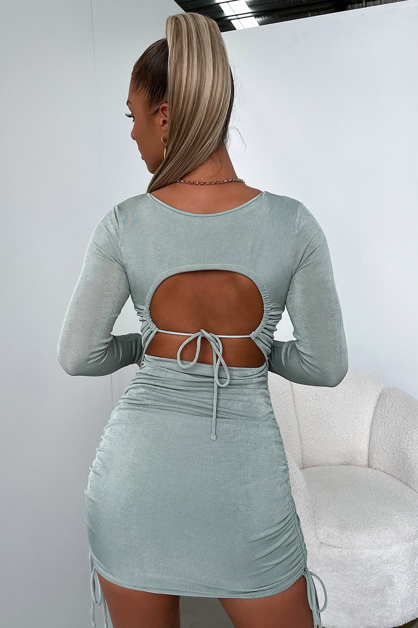 Kashvi Dress - Sage