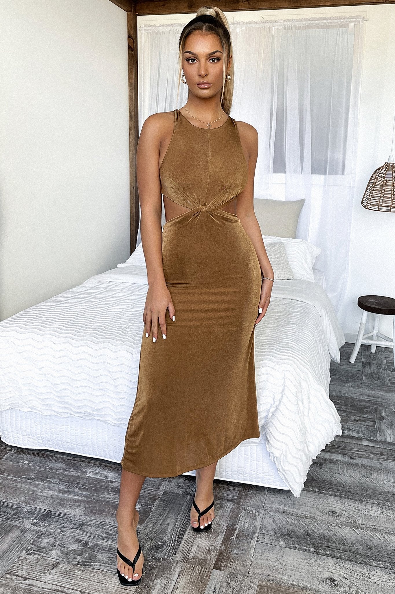 Melodie Maxi Dress - Brown