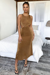 Melodie Maxi Dress - Brown