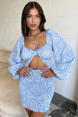 Raina Dress - Blue Floral