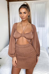 Raina Dress - Brown