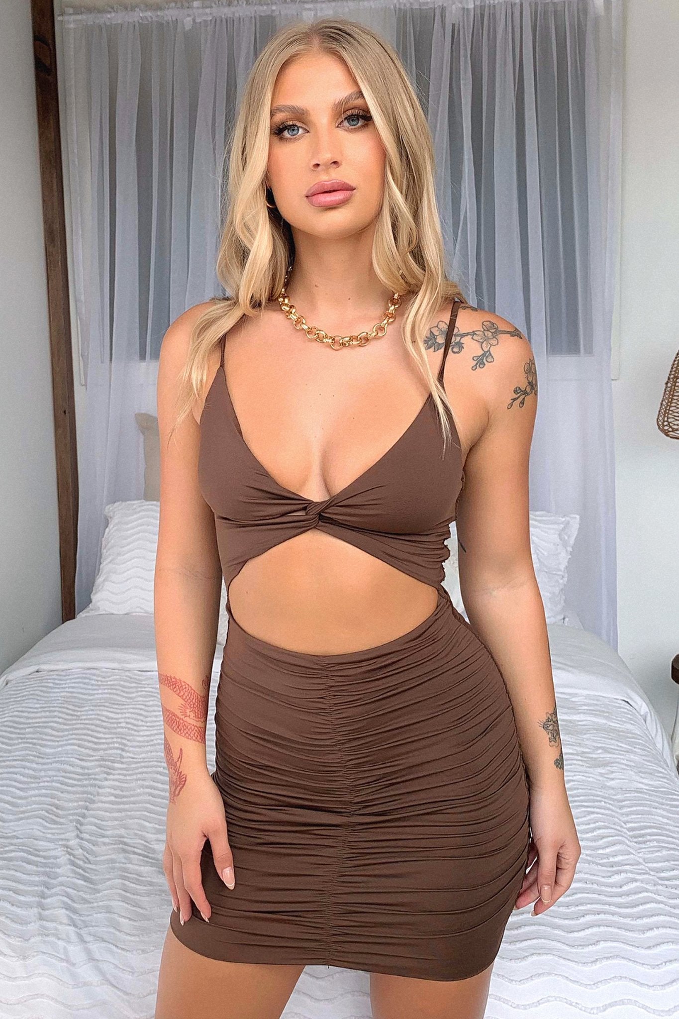 Tamara Dress - Brown