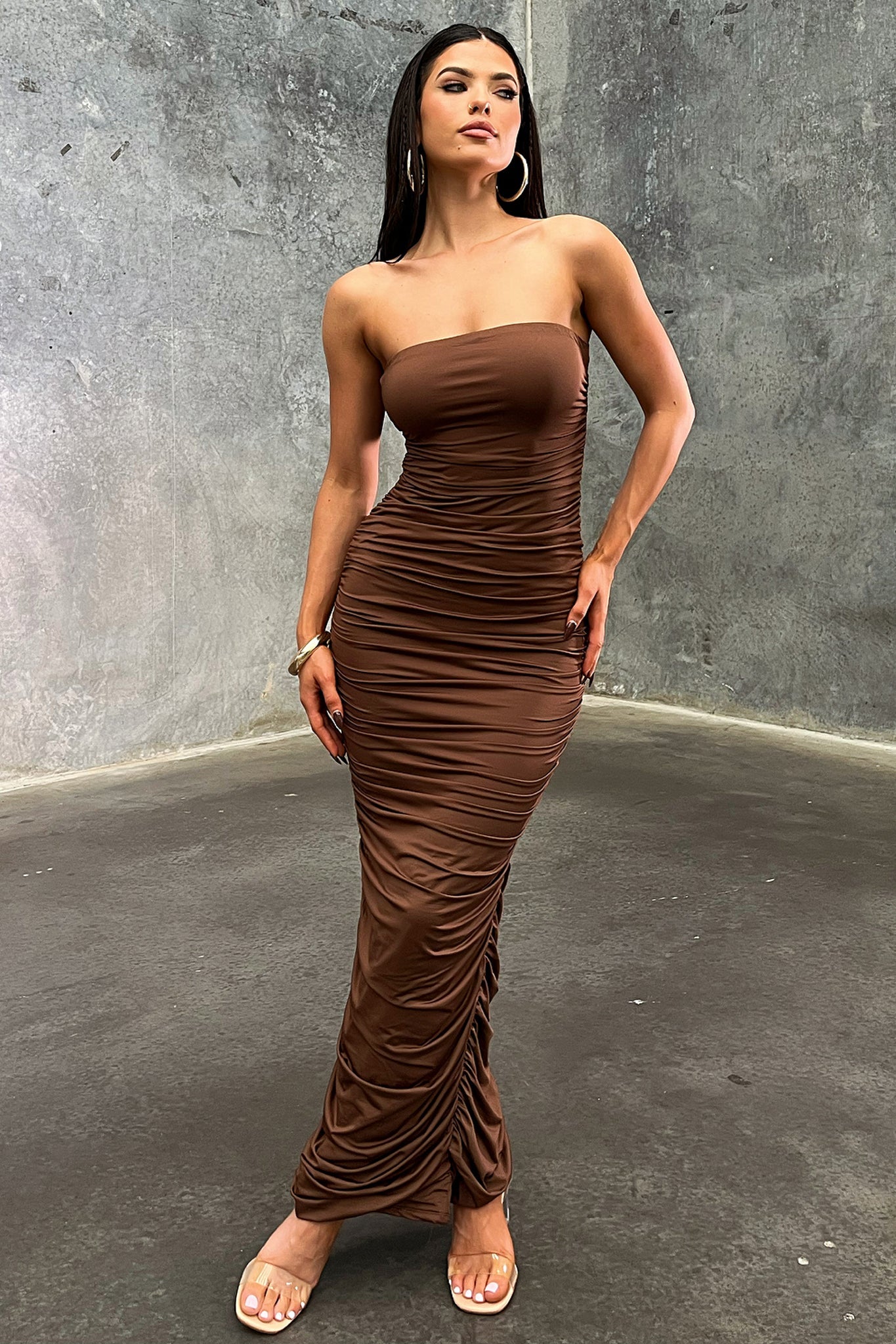 Tonic Maxi Dress - Brown
